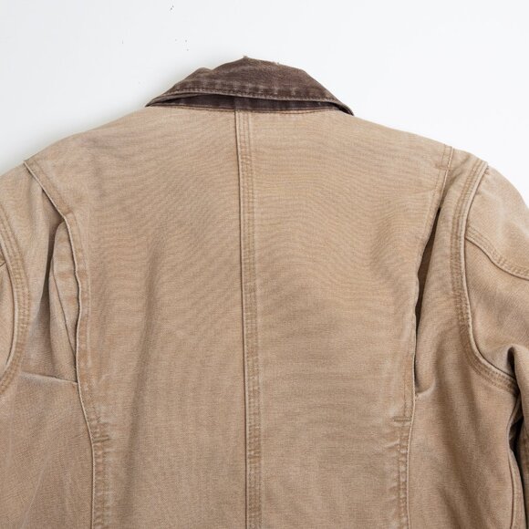 Vintage Carhartt Jacket Detroit Blanket Canvas Lined Workwear WJ097 Camel Brown - Picture 10 of 12